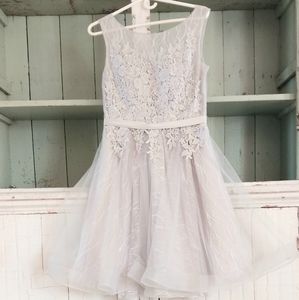 Womens Size 6, Silver Formal Dress